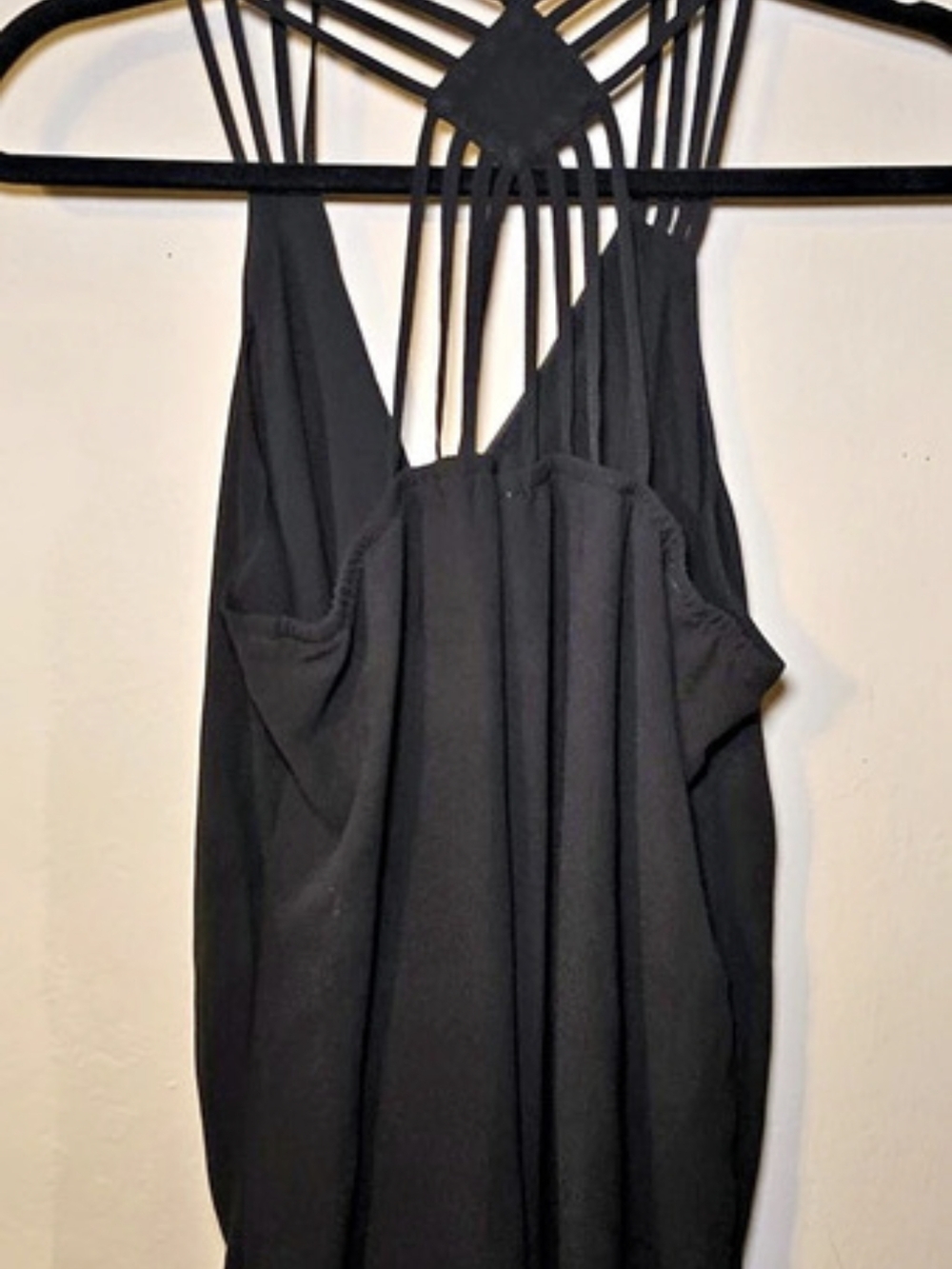 Mystique Vintage Strappy Black Camisole Size XL Like New
